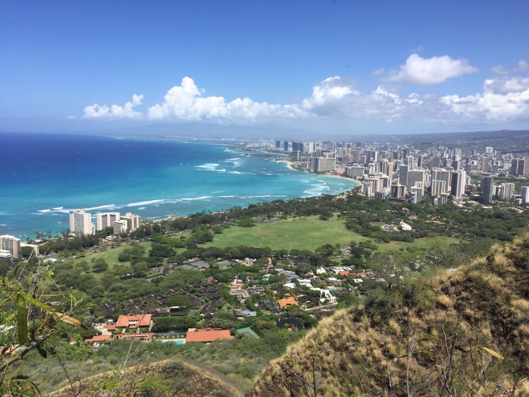 Honolulu from the top of Diamond Head