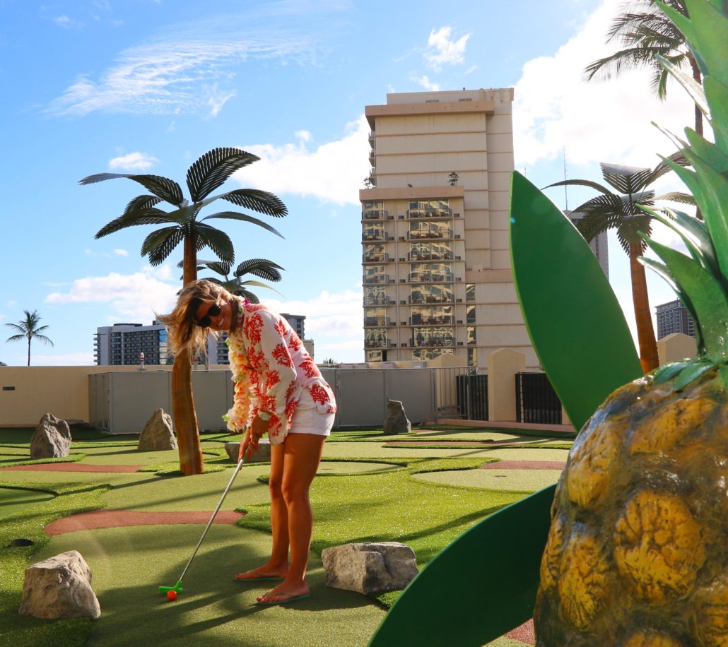 Mini Golf at the Holiday Inn Express Waikiki
