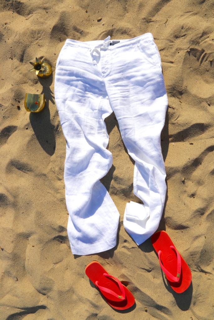 relaxed linen pants