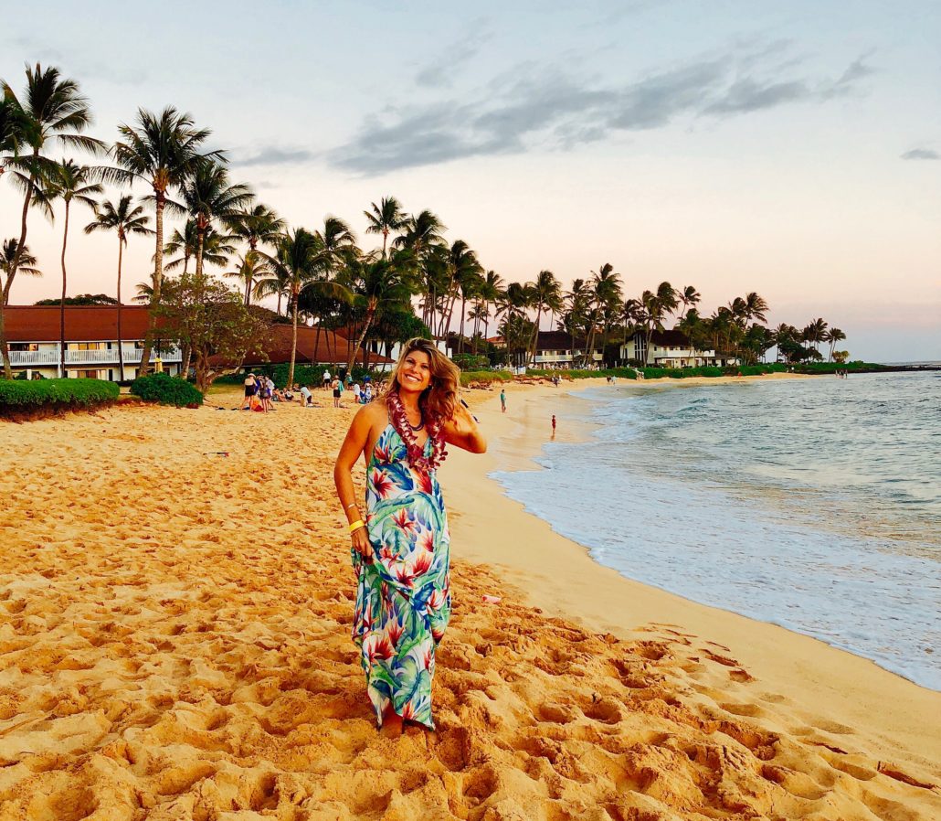 Sunset at the Aulii Luau Kauai 